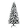 Vickerman 9' x 51" Flocked Jackson Pine Artificial Unlit Christmas Tree. view 1