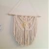 Azeem Large Macrame Wall Hanging, Natural White Wall Tapestry, Cotton Crochet Handwoven Wall Decor, Bohemian Home Decor, Christmas Decorations view 3