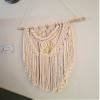 Azeem Large Macrame Wall Hanging, Natural White Wall Tapestry, Cotton Crochet Handwoven Wall Decor, Bohemian Home Decor, Christmas Decorations view 4
