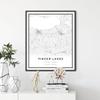 Skanndi Finger Lakes Map Print, New York NY USA Map Art Poster, Modern Wall Art, Street Map Artwork 16x20 view 2