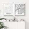 Skanndi Finger Lakes Map Print, New York NY USA Map Art Poster, Modern Wall Art, Street Map Artwork 16x20 view 3
