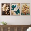 Oxton Paintings Modern Art Wall Decor Framed Paintings for Bedroom Room Living Room , Set of 3 (20x40 inch)(Multicolor) view 2