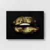 Sense Canvas Lips Frank Money Canvas Art - Home Decor Wall Art Print Poster Painting Small 16x12 / 0.75" view 4