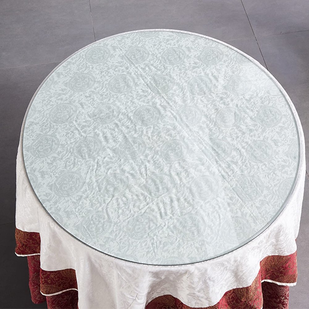 Round Glass Table Top 0.35" Thick Glass, Tempered Glass Table Top, Replacement Part for Table Top Glass Top for Dining Table, Coffee Table Or Garden Table, 17.7in 19.6in 21.6in 23.6in 31.5in