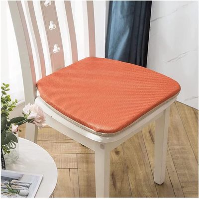 Tophacker Chair Pads with Ties Dining Chair Cushions Room U Shape Seat Cushion for Kitchen Chairs with Non Slip Bottom and Invisible Zipper (Color : Orange, Size : 1pack)