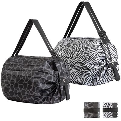Fashion & Lifestyle 2 Pcs Reusable Grocery Bags Foldable Shopping Bags Large Capacity Tote Bag for Storage Waterproof Durable Eco-Friendly
