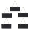 Mini Chalkboard Message Boards Wooden Hanging Signs 5 Piece for Memos view 1