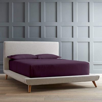 Femini Fashion Wyoming King - 84" x 84" Size Soft Microfiber Bed Sheets Luxury 1800 Thread Count Brushed Microfiber Sheet Set Super Soft & Silky Feel 26" Extra Deep Pocket - Wyoming King, Plum