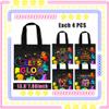 20 PCS Neon Party Favor Bags Glow Birthday Party Supplies Glow in the Dark Party Glowing with Me Goodie Bags for Neon Theme Birthday Party Let's Glow Party Supplies view 2