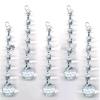20 Chains Clear Crystal Beads Chains+Glass Hanging Prism Ball for Wedding Home Christmas Tree Decoration view 1
