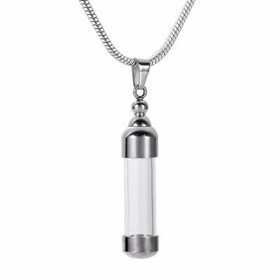 SHEIL Glass Urn Jewelry Stainless Steel Cremation Locket Necklace Hold Ashes Keepsake Memorial Pendant,4