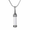 SHEIL Glass Urn Jewelry Stainless Steel Cremation Locket Necklace Hold Ashes Keepsake Memorial Pendant,4 view 1