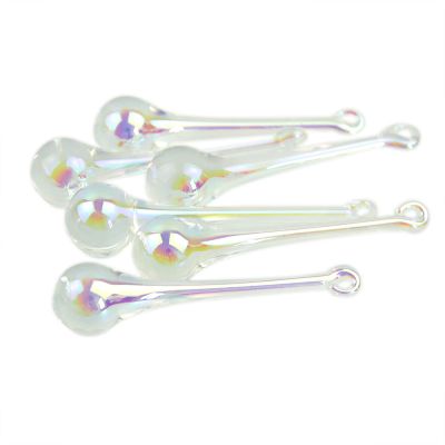 16X60MM/20X80MM AB Raindrops Crystal Chandelier Parts Lamp Glass Hanging Pendants Crystal Beads Curtain Accessories,16x60mm 14pcs