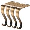 Hooks Kitchen,Bathroom Hook,Hangers Hook,Coat hooks wall mounted 4PCS/set Christmas Sock Hook Jewelry Clasp Party Tree Hanging Hooks Fireplace Hanger Metal Clips Xmas Stocking Holder Racks Key hooks w view 2