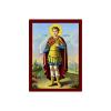 Saint Phanourios icon, Handmade Greek Orthodox icon St Fanourios, Byzantine Art wall Hanging Wood Plaque icon, Religious Gift(2) 7x10cm view 1