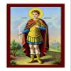 Saint Phanourios icon, Handmade Greek Orthodox icon St Fanourios, Byzantine Art wall Hanging Wood Plaque icon, Religious Gift(2) 7x10cm view 2