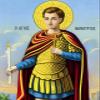 Saint Phanourios icon, Handmade Greek Orthodox icon St Fanourios, Byzantine Art wall Hanging Wood Plaque icon, Religious Gift(2) 7x10cm view 3