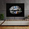 Sense Canvas Lips Money Canvas Art - Home Decor Wall Art Print Poster Painting Small 16x12 / 0.75" view 2