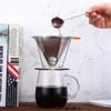 Jerliflyer Stainless Steel Coffee Filter, Metal Conical Paperless Reusable Single Cup Slow Drip Coffee Filter(125mm) view 2