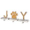 5" Gold Sparkle Joy Stocking Holders 3-Pieces 5 Inches Silver Metal view 1