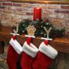 5" Gold Sparkle Joy Stocking Holders 3-Pieces 5 Inches Silver Metal view 2