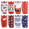 8 Pcs Reusable Neoprene Insulated Xmas Coffee Cup Sleeves for 30-32 oz Drinks view 1