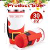 8 Pcs Reusable Neoprene Insulated Xmas Coffee Cup Sleeves for 30-32 oz Drinks view 2