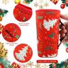 8 Pcs Reusable Neoprene Insulated Xmas Coffee Cup Sleeves for 30-32 oz Drinks view 3