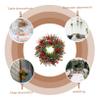 1pc Artificial Garland Door Wreaths Classic Xmas Wreath Red Front Door Garland Xmas Artificiales para Festival Pendant Plastic Vine Rattan view 4