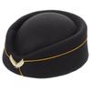 Ipetboom Flight Attendant Hat, 1 Pc Beret Hat Air Hostess Felt Stewardess Cap for Halloween Cosplay Costume view 2