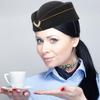 Ipetboom Flight Attendant Hat, 1 Pc Beret Hat Air Hostess Felt Stewardess Cap for Halloween Cosplay Costume view 4