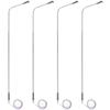ibasenice Led Simulated Street Light Models 1/12 Scale Miniature Lamp Posts for Micro Landscape Scene Ornaments Home Decor Lightweight Realistic 2.95 Inch Set of 4 view 1