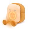 QANYI Kids Night Light Plushies, Funny Food Toast Bread Plush Cute Stuffed Alarm Clocks for Bedrooms, Cool Bedside Lamp Gifts for Women Kids 6 7 8 9 10 11 Year Old Girls view 1