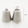 figatia 12 Pieces Christmas Pastry Russian Icing Piping Nozzle Tips Set Christmas Cake Icing Frosting Nozzle for Cupcake Dessert Cream Decorating Baking Tools view 2