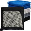 Juexica 8 Pcs Exfoliating Washcloth Men Wash Face Cloth Rustic Dual Sided Bath Washcloth 9.8 x 9.8'' Facial Scrubber Men Exfoliating Shower Towel for Body and Face (Mesh Pattern,Dark Color Series) view 1