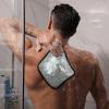 Juexica 8 Pcs Exfoliating Washcloth Men Wash Face Cloth Rustic Dual Sided Bath Washcloth 9.8 x 9.8'' Facial Scrubber Men Exfoliating Shower Towel for Body and Face (Mesh Pattern,Dark Color Series) view 2