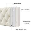 Full Size Headboard Cushion Wall Pillow Wedge Reading Pillow Lumbar Support Backrest for Day Bed Bunk Bed Dorms with Removable Headboard Cover,B,with headboard King 70.8" view 2