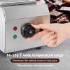 WICHEMI Chocolate Tempering Machine Chocolate Melter Chocolate Melting Pot 2 Tanks 9lbs Stainless Steel Chocolate Warmer Melting Machine Home Or Bakery Use view 3