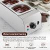 WICHEMI Chocolate Tempering Machine Chocolate Melter Chocolate Melting Pot 2 Tanks 9lbs Stainless Steel Chocolate Warmer Melting Machine Home Or Bakery Use view 4