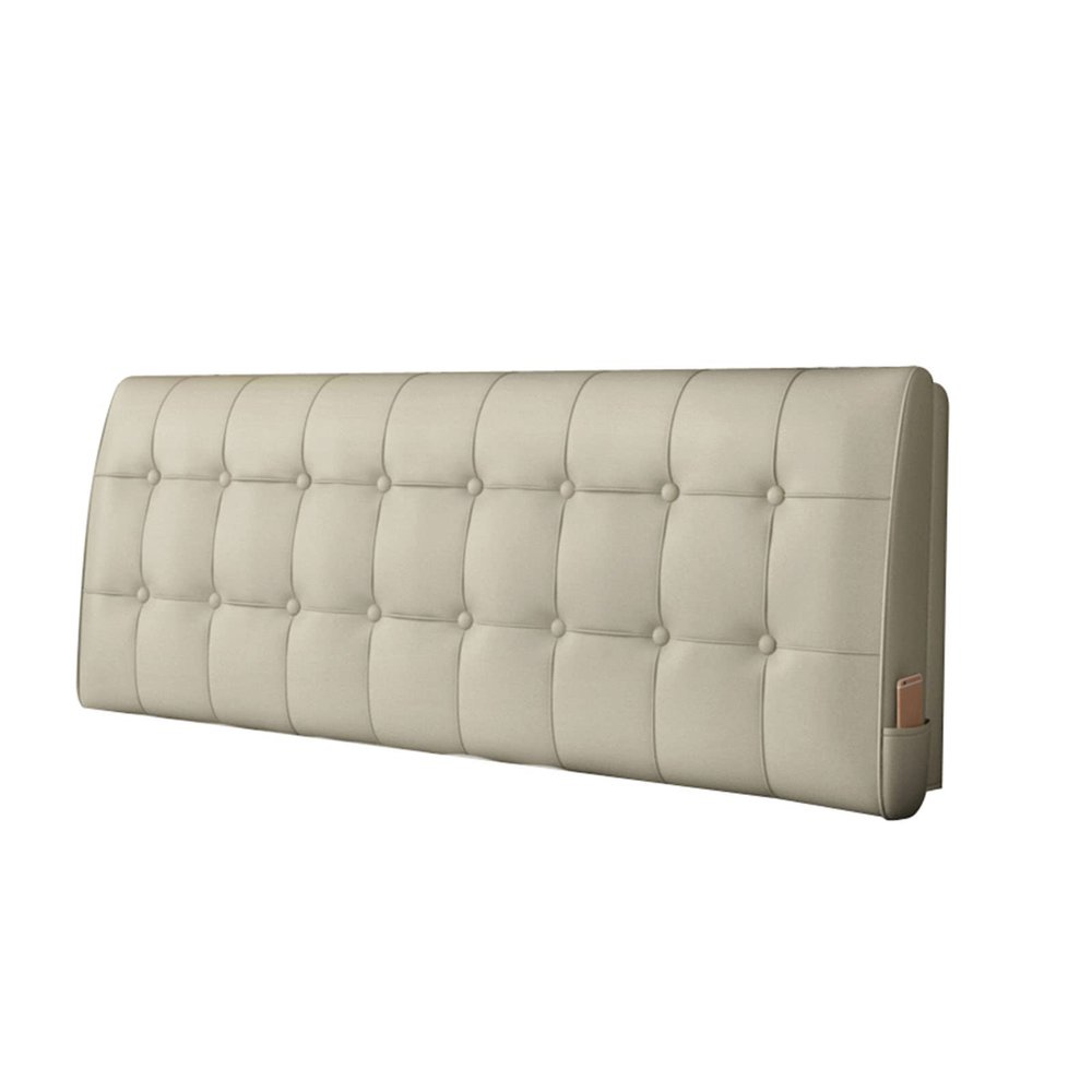 King Size Headboard Backrest Bed Rest Reading Pillow Large Bolster Wedge Wall Pillows Lumbar Upholstered for Daybed Bunk Bed Dormroom Support Cushion,C,No headboard 74.8"/190cm