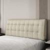 King Size Headboard Backrest Bed Rest Reading Pillow Large Bolster Wedge Wall Pillows Lumbar Upholstered for Daybed Bunk Bed Dormroom Support Cushion,C,No headboard 74.8"/190cm view 2