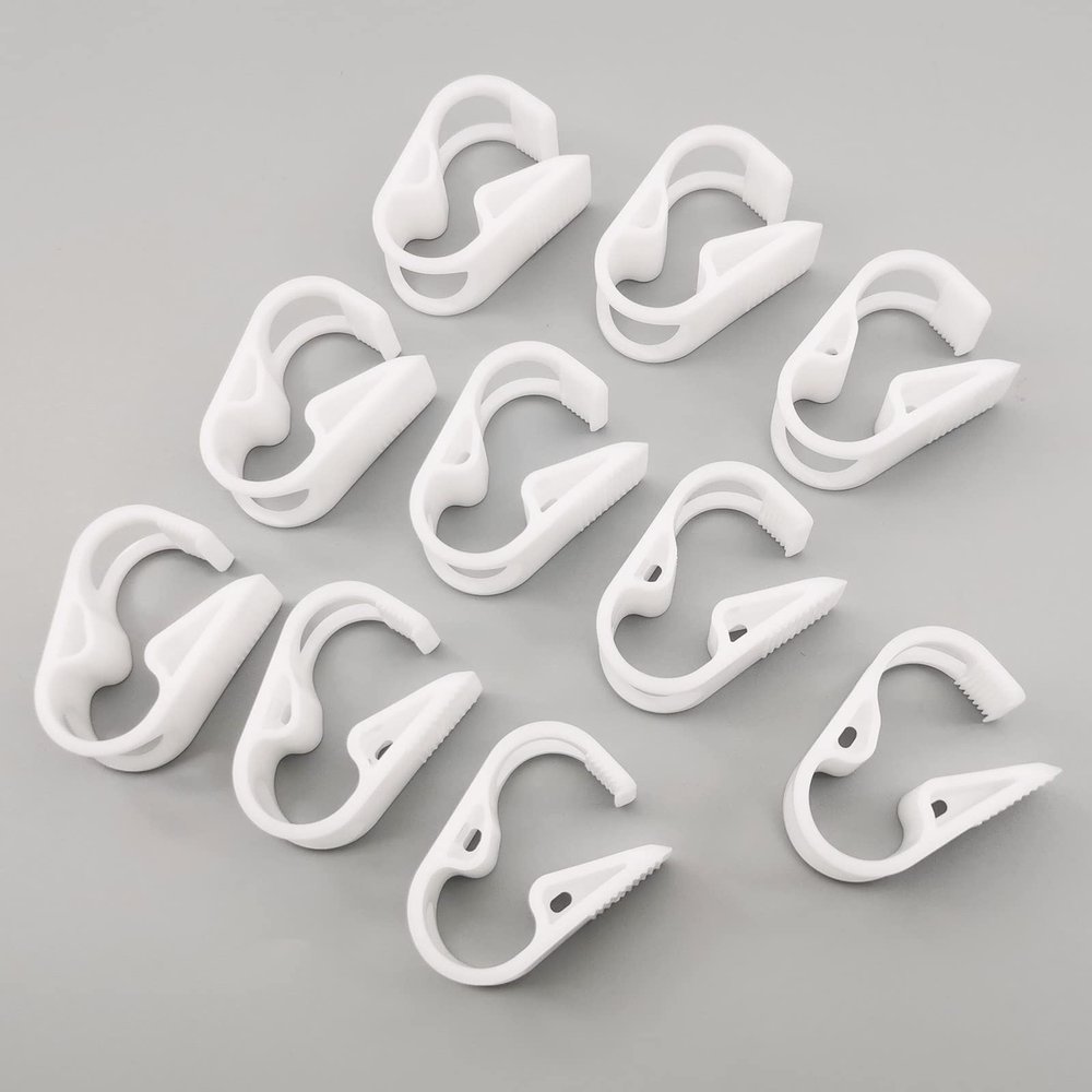 10PCS 10-16mm/2/5''-2/3'' Plastic Clamps for Tubing 8 Grades Adjustable Flow Control Plastic Clips Shut off Laboratory Industry Hose Pinch Valve