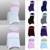Spandex Chair Sashes Bows - Babenest 100PCS Premium Stretch Chair Cover Band with Buckle Slider Universal Elastic Chair Ties for Wedding Party Ceremony Reception Banquet Decoration (Pink) view 3