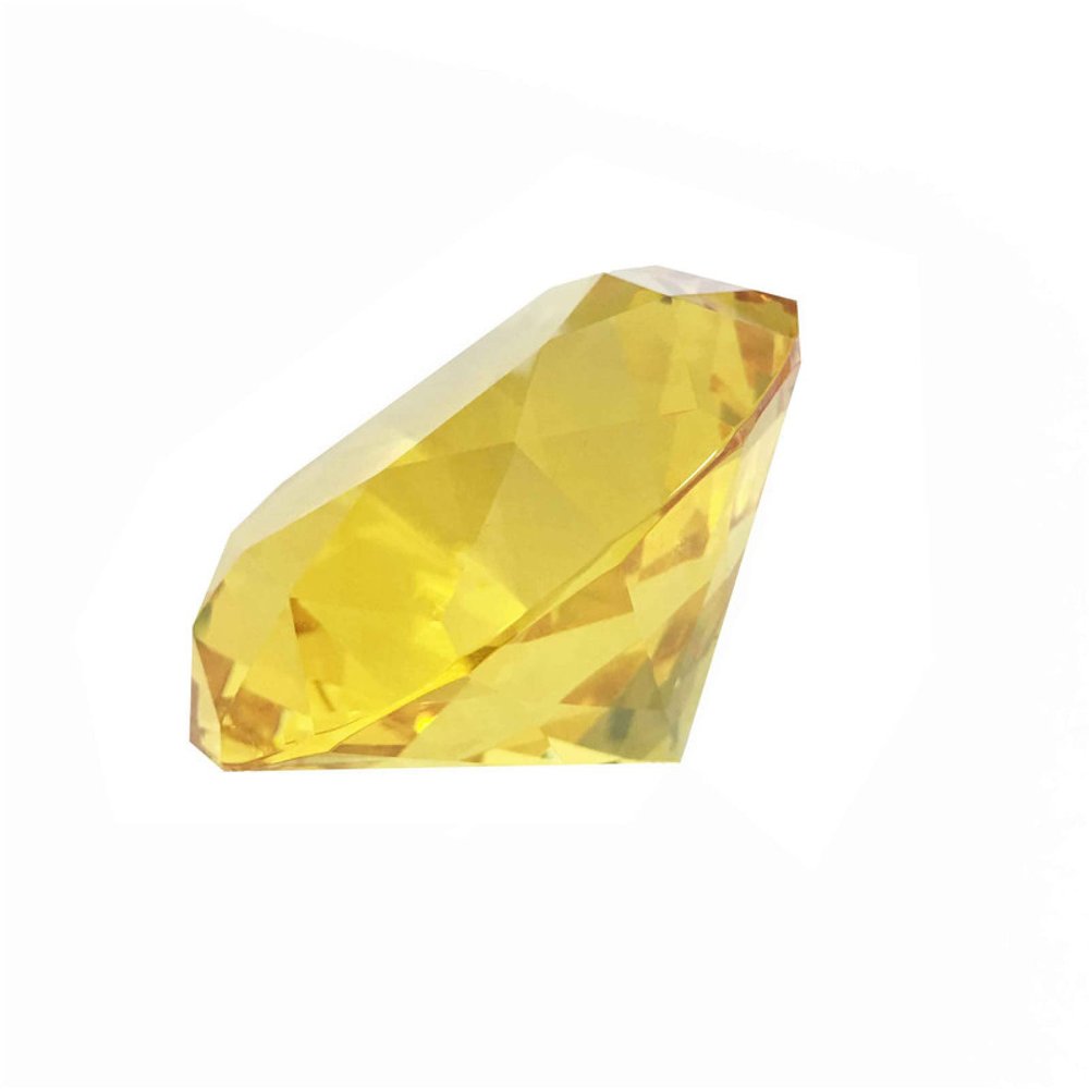 4 Colors Crystal Diamond Birthday Gift Crystal K9 Glass Diamond for Girlfriend Crystal Big Stones for Wedding Party Supply,150mm 1 Piece,Topaz
