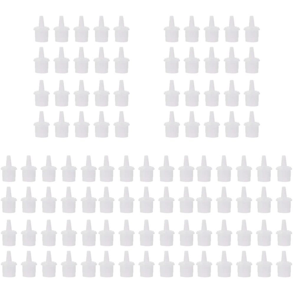 FOMIYES 250pcs Glue Bottle Tip Eyelash Grafting Accessory Fine Tip Glue Applicator
