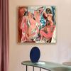 XIANGPEIFBH Picasso Famous Painting Les Demoiselles d'Avignon Canvas Poster Woman Artwork Prints Abstract Wall Picture for Room Decor 60x60cm(24x24in) Unframed view 3
