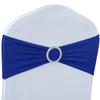 Spandex Chair Sashes Bows - Babenest 100PCS Premium Stretch Chair Cover Band with Buckle Slider Universal Elastic Chair Ties for Wedding Party Ceremony Reception Banquet Decoration (Royal Bule) view 1