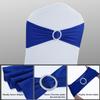 Spandex Chair Sashes Bows - Babenest 100PCS Premium Stretch Chair Cover Band with Buckle Slider Universal Elastic Chair Ties for Wedding Party Ceremony Reception Banquet Decoration (Royal Bule) view 4