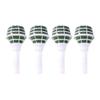 Sewroro 4pcs Foam Floral Handle Bouquet Holders Bridal Wedding Bouquet Holder Decoration Flower Foam Handle (Green Mud and White Cover) view 1