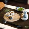  Brush Blue Tableware, 4015mm, arabesque pattern view 2